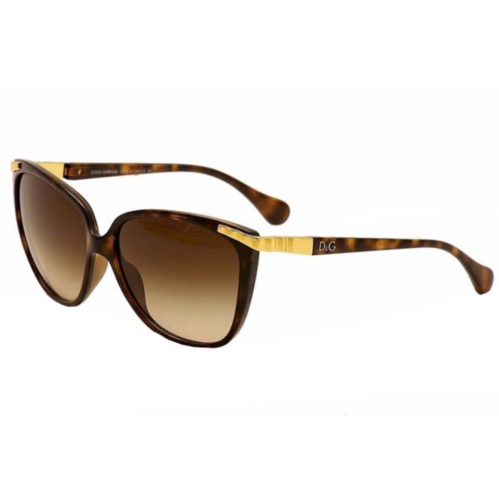 Dolce & Gabbana DD8096 Brown and Gold Gradient Cat Eye 58mm Sunglasses